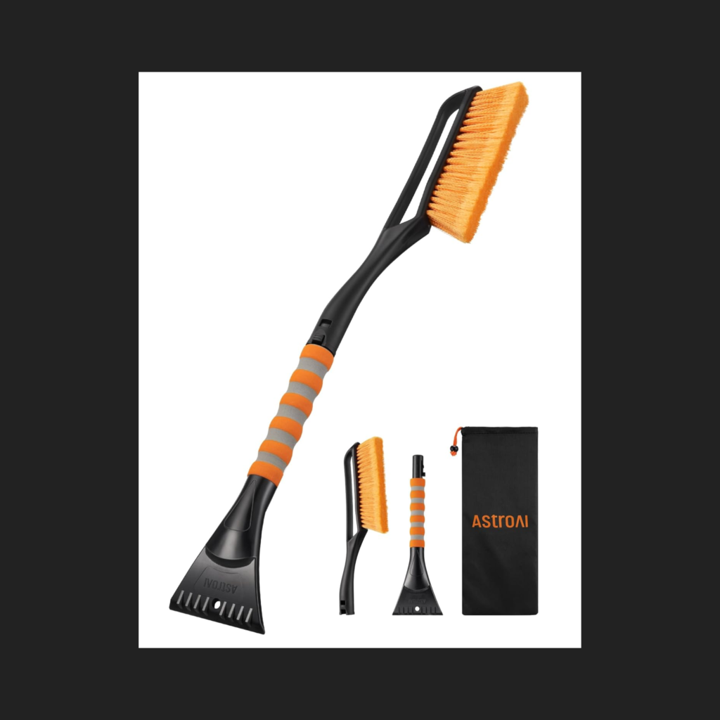 Windshield Scraper and Snow Brush Combo for Cars Turcks SUV